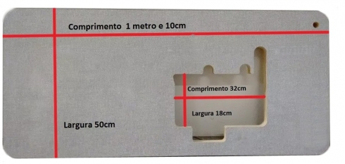 Tampo Mesa Maquina Costura Interloque Overloque + Acessorios