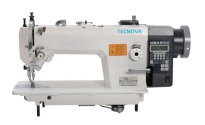 Máquina de Costura Reta Transporte Duplo Eletrônica -Com Corte de linha- 220v-TECNOVA