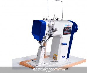 Máquina de Costura Coluna Eletronica 1 Agulha Transporte Triplo - Nippon NS-971B