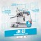 Máquina de Costura Overloque 3 Fios Direct Drive Jack JK-E3-3M204